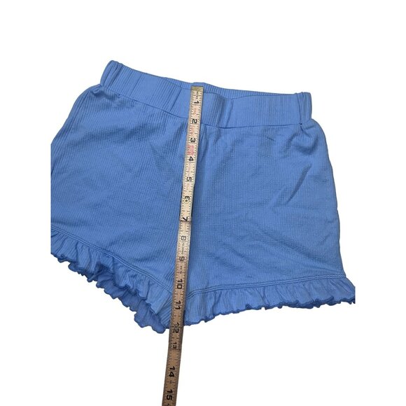 HALARA Light Blue Ruffle Hem Shorts XS - Comfortable Nylon & Elastane Blend - Picture 6 of 6